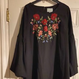 Bell sleeve dress